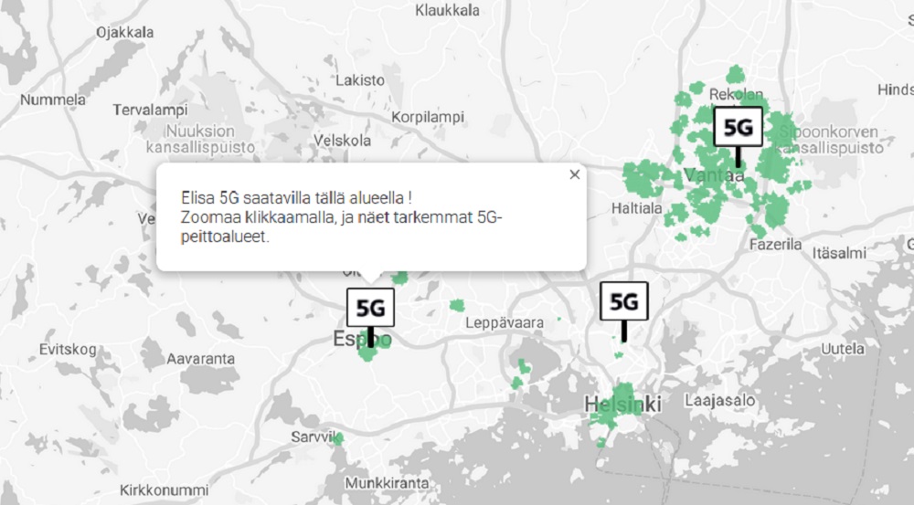 Uusi vuosi toi lisää 5G-tukiasemia 